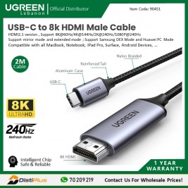 USB-C to 8k HDMI 2.1 (up to 240Hz)...