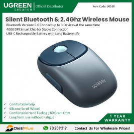 4000 DPI, Silent Bluetooth & Wireless...