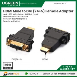 HDMI Male to DVI (24+5) Female...