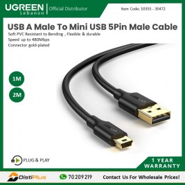 USB 2.0 A Male To Mini USB 5Pin Male...