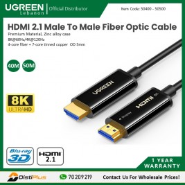 8K HDMI 2.1 Male To Male Fiber Optic...