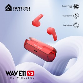 Fantech Wave TW11V2 Wireless Earphone (RED)