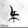 Fantech OC-B258 Ergonomic Office Chair, Lumbar support, High Density Foam & Airflow Design White