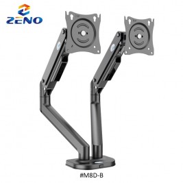 KALOC/ZENO M8D-B Dual Desk Monitor Arm, Adjustable,...
