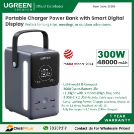 48,000mAh 300W Portable Power Bank with Smart Digital...