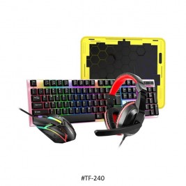 T-WOLF TF-240 Wired Gaming Combo 4IN1