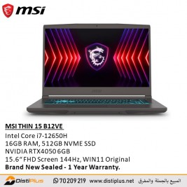 MSI THIN 15 B12VE-2023US GAMING LAPTOP