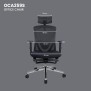 Fantech OC-A259s: Ultimate Comfort & Heavy-Duty Chair with Lumbar Support, Retractable Leg Rest, Metal Base, 2D Armrest