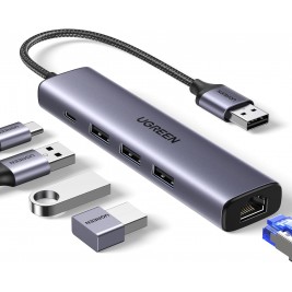 USB-C TO 3x USB 3.0 HUB+ Ethernet...