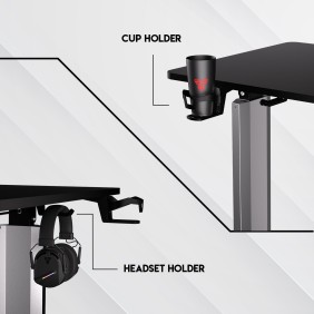 Fantech WS414 Work Station, Adjustable Height Desk with Powerful Electrical Motor and Stable Design, load up to 80KG