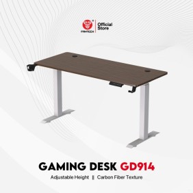 Fantech GD914 Work Station, Adjustable Height Desk with Powerful Electrical Motor and Stable Design, load up to 80KG White