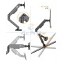 Kaloc/Zeno M8 Adjustable Single Monitor Arm for Screens 15 to 30 Inches