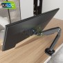 Kaloc DS200B Adjustable Single Monitor Arm with Internal Gas Spring technology for Easy Adjustment, for Screens 15 to 30 Inches