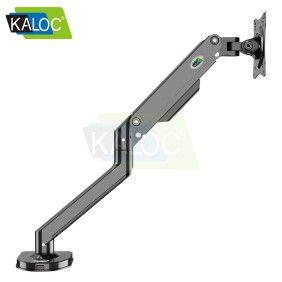 Kaloc DS200B Adjustable Single Monitor Arm with Internal Gas Spring technology for Easy Adjustment, for Screens 15 to 30 Inches