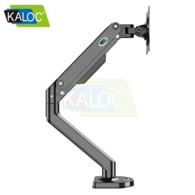 Kaloc DS200B Adjustable Single Monitor Arm with Internal Gas Spring technology for Easy Adjustment, for Screens 15 to 30 Inches