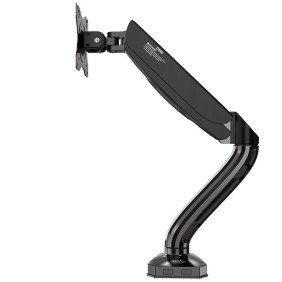 Kaloc Adjustable Single Monitor Arm with Internal Gas Spring technology for Easy Adjustment, for Screens 17 to 32 Inches