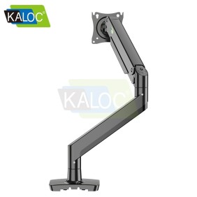 Kaloc DS160-B Adjustable Single Monitor Arm with Internal Gas Spring technology for Easy Adjustment, for Screens 22 to 40 Inches