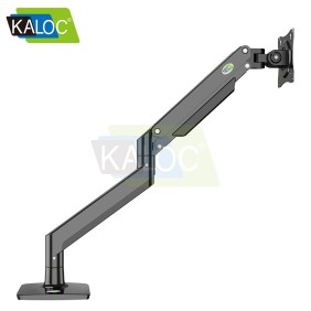 Kaloc DS160-B Adjustable Single Monitor Arm with Internal Gas Spring technology for Easy Adjustment, for Screens 22 to 40 Inches