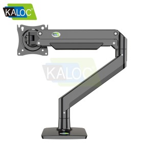 Kaloc DS160-B Adjustable Single Monitor Arm with Internal Gas Spring technology for Easy Adjustment, for Screens 22 to 40 Inches