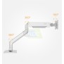 Kaloc DS160-S Adjustable Single Monitor Arm with Internal Gas Spring technology for Easy Adjustment, for Screens 22 to 4