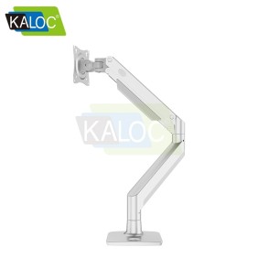 Kaloc DS160-S Adjustable Single Monitor Arm with Internal Gas Spring technology for Easy Adjustment, for Screens 22 to 4