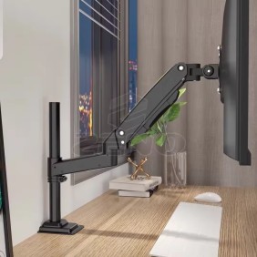 Kaloc/Zeno MH10B Single Monitor Arm with Internal Gas Spring technology for Easy Adjustment, for Screens 17 to 33 Inches