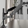 Kaloc/Zeno MH10DB Adjustable Dual Monitor Arm with Internal Gas Spring technology for Easy Adjustment, for Screens 17 to 32"