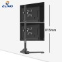 Kaloc/Zeno MT602 Adjustable Vertical Dual Monitor Arm, for Screens 17 to 27 Inches