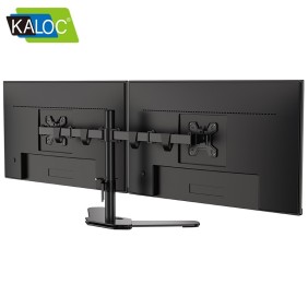 Kaloc DW220T Adjustable Horizontal Dual Monitor Arm, for Screens 17 to 27 Inches