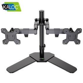 Kaloc DW220T Adjustable Horizontal Dual Monitor Arm, for Screens 17 to 27 Inches