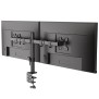 Kaloc DW220J Adjustable Horizontal Dual Monitor Arm, for Screens 17 to 27 Inches