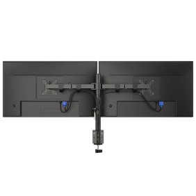 Kaloc DW220J Adjustable Horizontal Dual Monitor Arm, for Screens 17 to 27 Inches