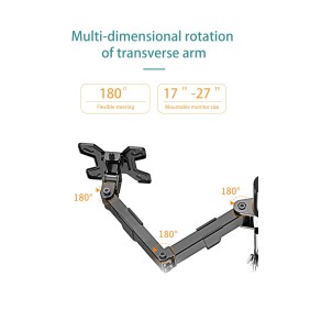 Kaloc DW240J Adjustable 4 Monitor Arm, for Screens 17 to 27 Inches