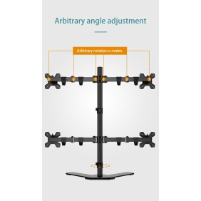 Kaloc DW240T Adjustable 4 Monitor Arm, for Screens 17 to 27 Inches