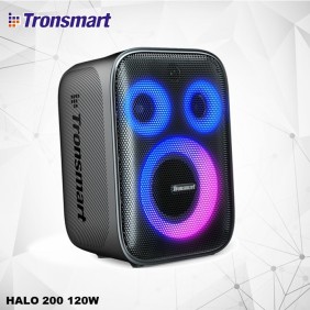 Tronsmart Halo 200 120W Karaoke Bluetooth Party Speaker with Sound Pulse Audio & Built-in Power bank, Up to 18 Hours of Playtime