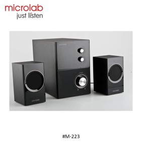 Microlab M-223 System audio 2.1 Subwoofer, complete wooden case