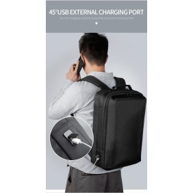 Kingsons Multifunctional Backpack KS3223W Black, Water-resistant, shock-resistant, Ergonomic Design