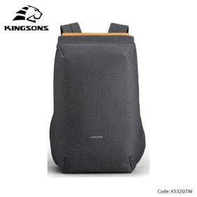 Kingsons Simple Design Backpack KS3207W, Water-resistant, Light Weight