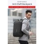 Kingsons Backpack with Lock Password KS3149W, Dark Gray, Water-resistant, Light Weight