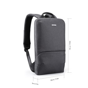 Kingsons Ultra Slim Design Backpack KS3215W Black, Water-resistant, Light Weight