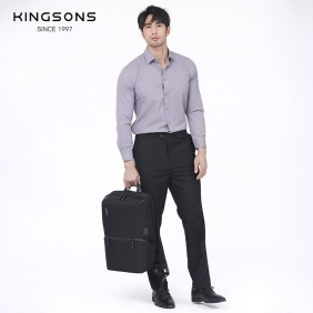 Kingsons Premium Leather Backpack KS3246W Black, Water-resistant, Light Weight