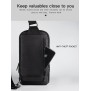 Kingsons Multifunctional Chest Bag KS3211W Dark Gray Water-resistant, shock-resistant, Slim Design