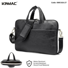 Kinmac Business Laptop Bag KMC426-27 Black PU, High Quality, Soft Interior Lining & Water-resistant