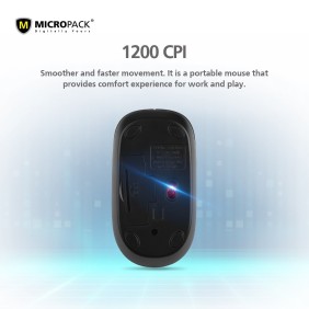 Micropack Speedy Lite2 MP702W Wireless Mouse, 1200DPI, Durable Structure