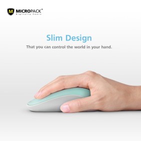 Micropack Speedy Slim M-721W Wireless Mouse, 1200DPI, Basic and Stylish Design