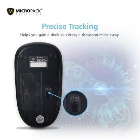 Micropack Speedy Slim M-721W Wireless Mouse, 1200DPI, Basic and Stylish Design