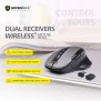 Micropack Speedy Pro M-752W, Wireless Mouse, Dual Receiver USB-A + USB-C, Can connect to 2 devices simultaneously