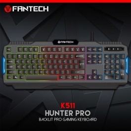 Fantech K511 Hunter Pro RGB Gaming Keyboard with Arabic...