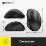 Micropack MP-V01W Silent, 1600Dpi, Ergonomic Wireless Mouse, Maximum Comfort Reduce palm fatigue when use for long time Black