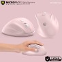 Micropack MP-V01W Silent, 1600Dpi, Ergonomic Wireless Mouse, Maximum Comfort Reduce palm fatigue when use for long time Pink